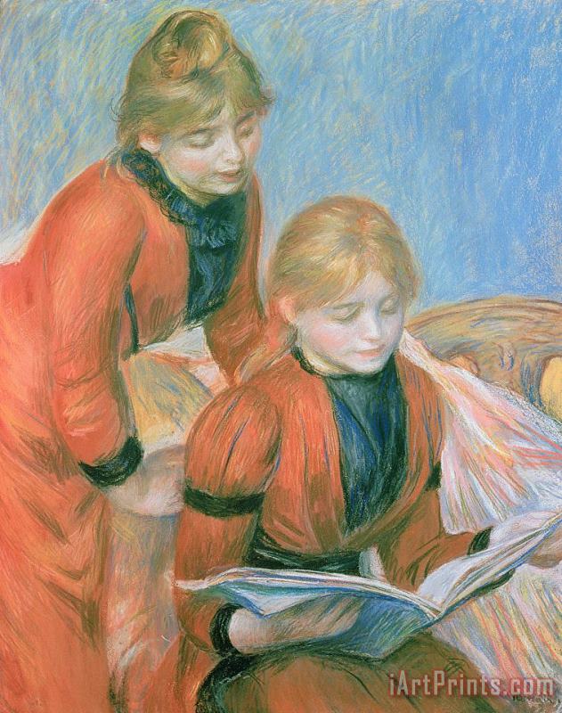 The Two Sisters painting - Pierre Auguste Renoir The Two Sisters Art Print