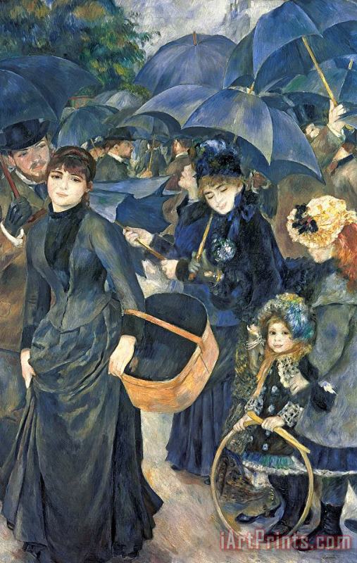 The Umbrellas painting - Pierre Auguste Renoir The Umbrellas Art Print
