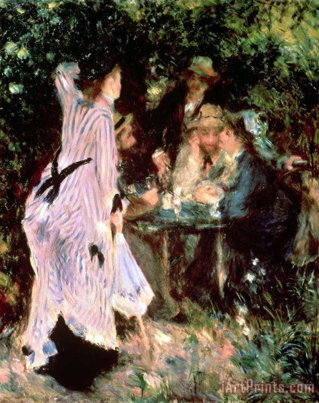 Under the Trees of the Moulin de la Galette painting - Pierre Auguste Renoir Under the Trees of the Moulin de la Galette Art Print