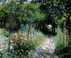 Pierre Auguste Renoir Woman in a Garden painting