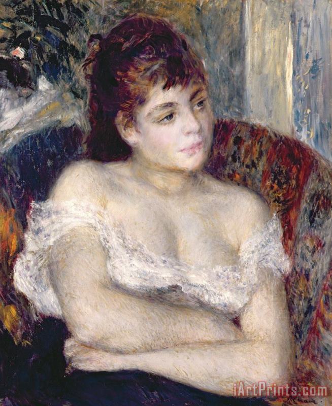 Woman in an Armchair painting - Pierre Auguste Renoir Woman in an Armchair Art Print