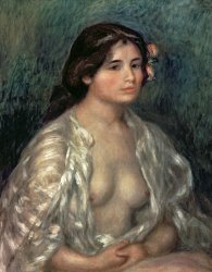 Pierre Auguste Renoir Woman Semi Nude painting