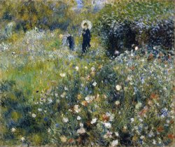 Pierre Auguste Renoir Woman With Umbrella In Garden
