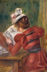 Pierre Auguste Renoir Young Girl Reading painting