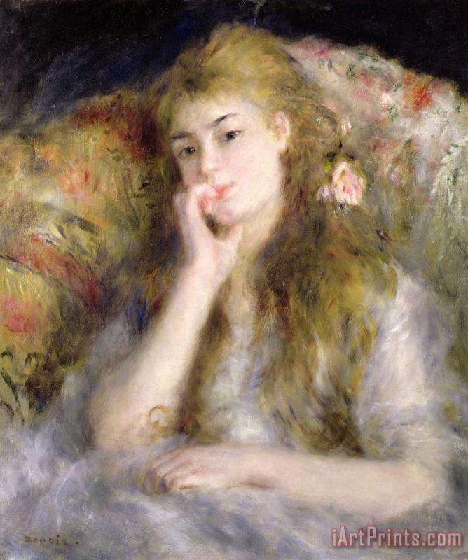 Pierre Auguste Renoir Young Woman Seated Art Painting