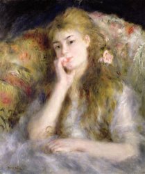 Pierre Auguste Renoir Young Woman Seated painting