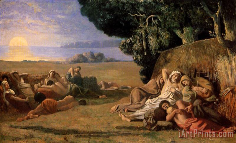 Pierre Cecile Puvis De Chavannes Sleep Art Painting