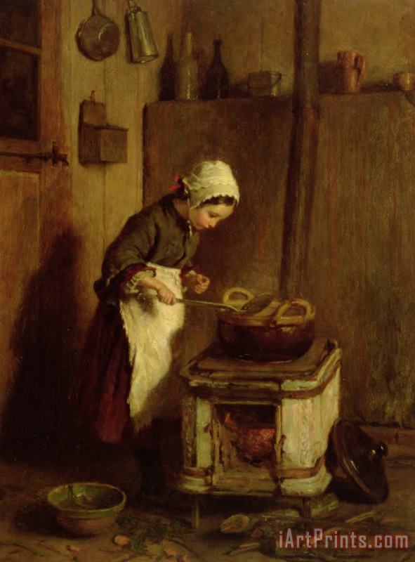 The Little Housekeeper painting - Pierre Edouard Frere The Little Housekeeper Art Print