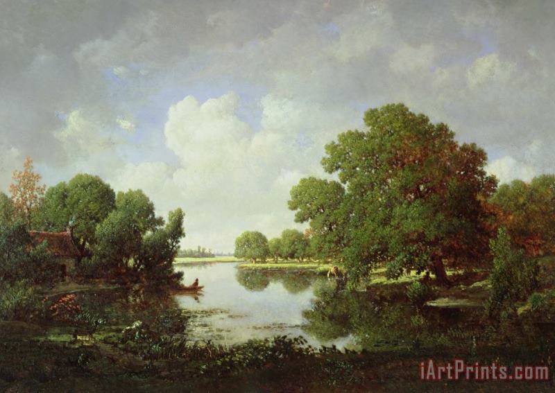 Pierre Etienne Theodore Rousseau Early Summer Afternoon Art Print