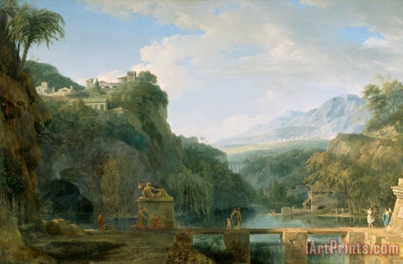 Pierre Henri de Valenciennes Landscape of Ancient Greece Art Print