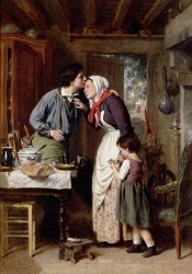 Pierre Jean Edmond Castan A Son's Devotion painting