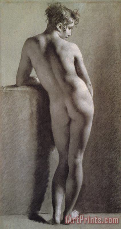 Pierre Paul Prudhon Standing Female Nude Seen From The Back Art Painting