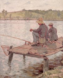 Pierre Roche Fishermen painting