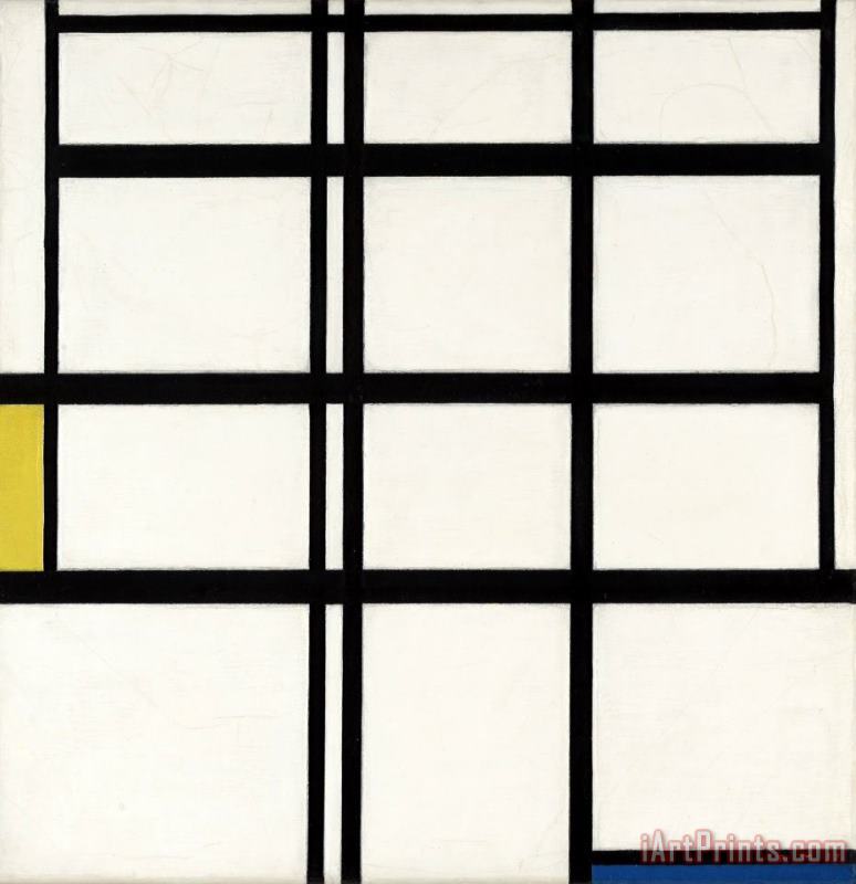 Composition in Yellow, Blue, And White, I painting - Piet Mondrian Composition in Yellow, Blue, And White, I Art Print