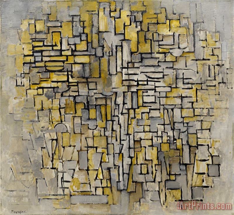 Tableau No.2 / Composition VII painting - Piet Mondrian Tableau No.2 / Composition VII Art Print
