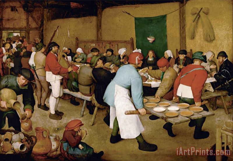 Pieter Bruegel the Elder Peasant Wedding Art Painting