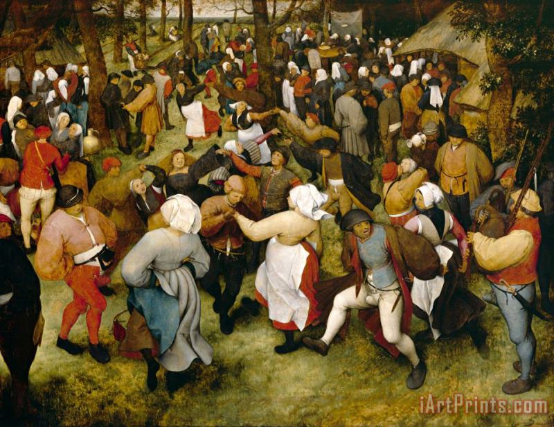 Pieter Bruegel the Elder The Wedding Dance Art Print