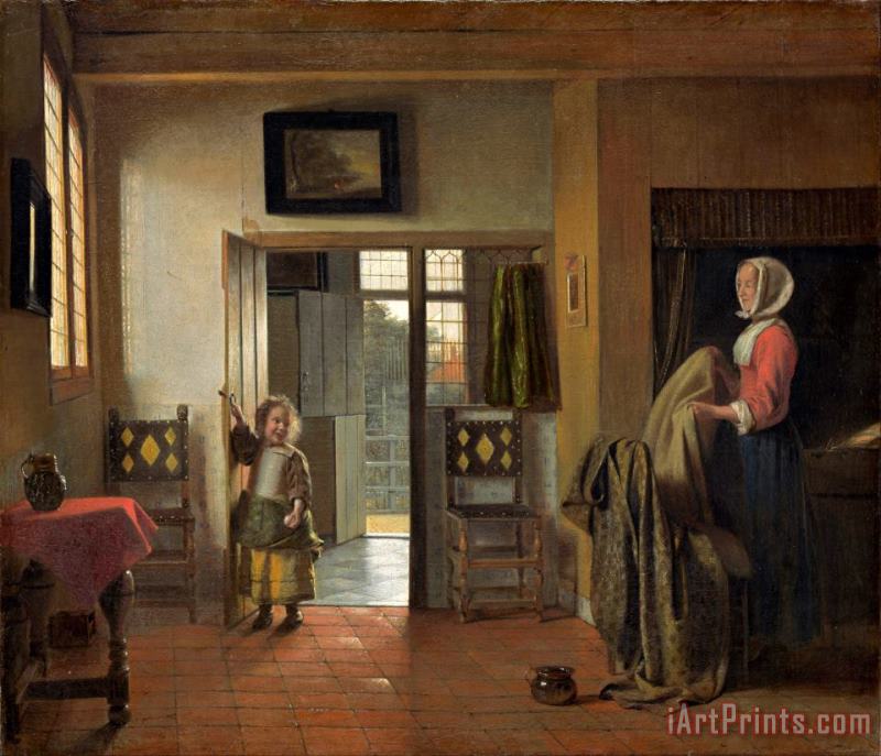Pieter de Hooch The Bedroom Art Painting
