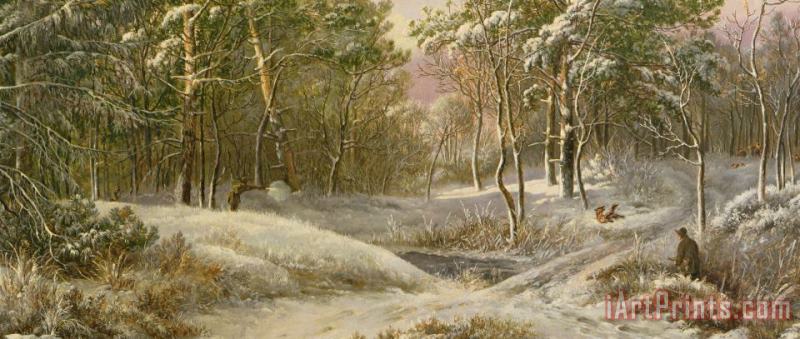 Sportsmen In A Winter Forest painting - Pieter Gerardus van Sportsmen In A Winter Forest Art Print
