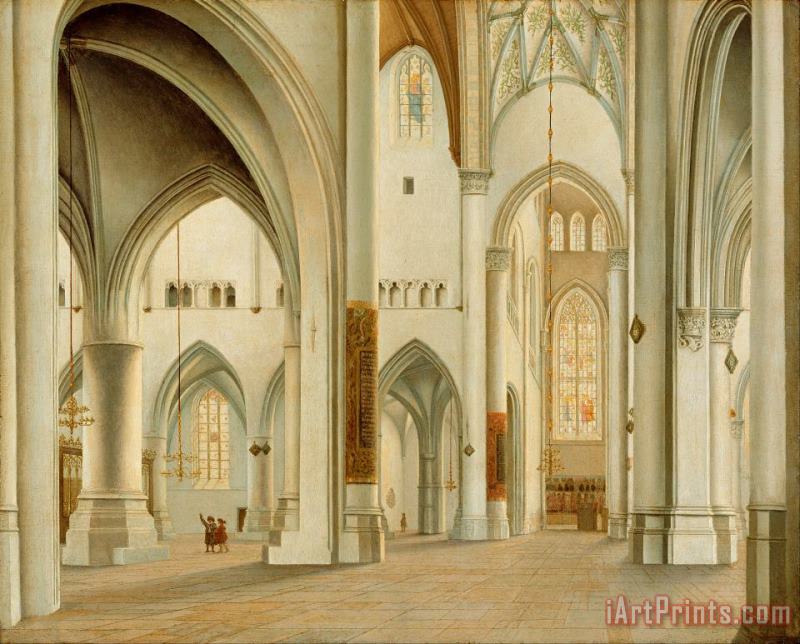 Pieter Jansz Saenredam The Interior of St. Bavo, Haarlem Art Print