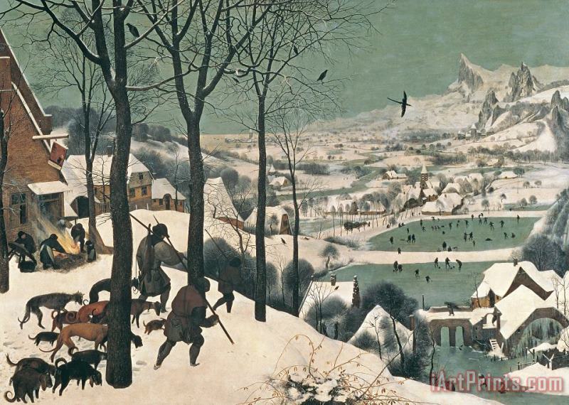 Pieter the Elder Bruegel Hunters in the Snow Art Painting