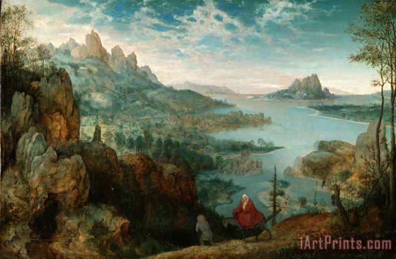 Landschaft Mit Der Flucht Nach Agypten painting - Pieter the Elder Bruegel Landschaft Mit Der Flucht Nach Agypten Art Print