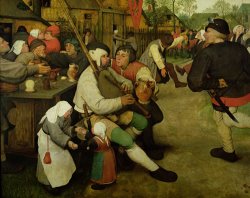 Pieter the Elder Bruegel Peasant Dance painting