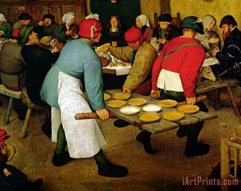 Peasant Wedding painting - Pieter the Elder Bruegel Peasant Wedding Art Print