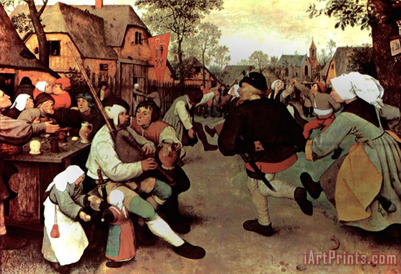 Pieter the Elder Bruegel The Peasant Dance Art Painting