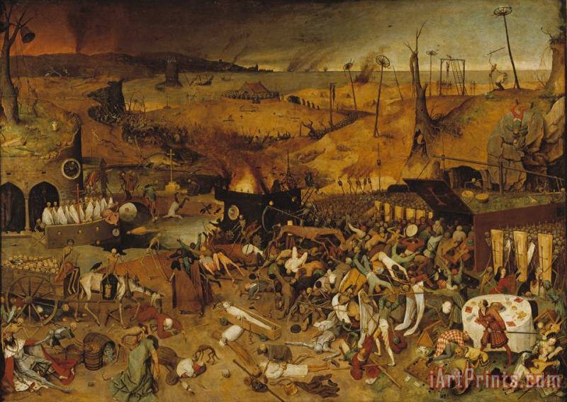 The Triumph of Death painting - Pieter the Elder Bruegel The Triumph of Death Art Print