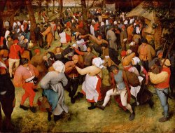 Pieter the Elder Bruegel The Wedding Dance painting