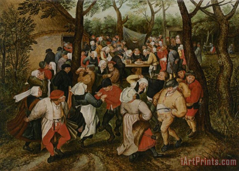 Pieter the Younger Brueghel The Wedding Dance Art Painting