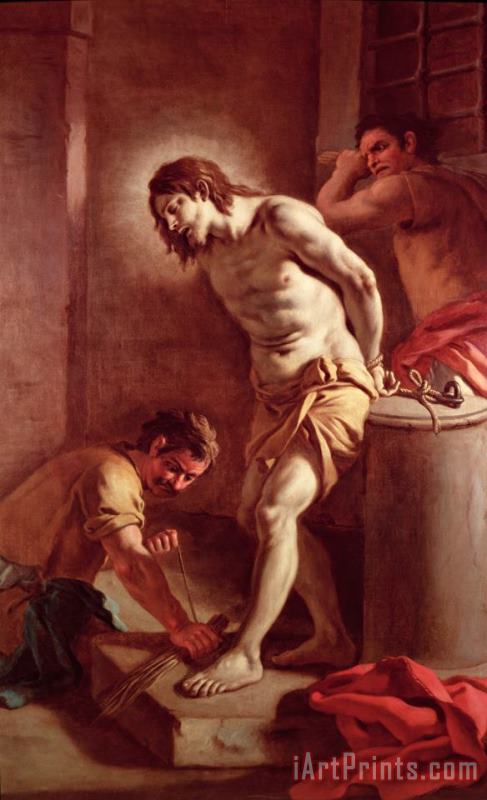 Flagellation of Christ painting - Pietro Bardellini Flagellation of Christ Art Print