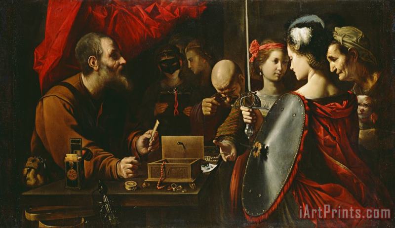 Pietro Paolini Achilles Among The Daughters of Lycomedes Art Print