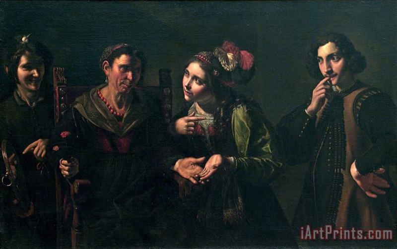 Pietro Paolini The Fortune Teller Art Painting