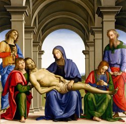 Pietro Perugino Pieta painting