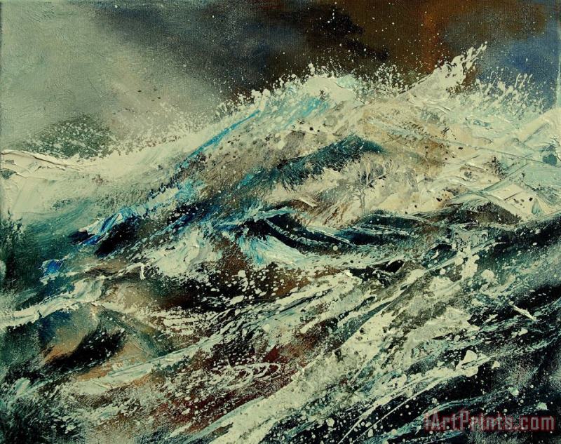 A Wave painting - Pol Ledent A Wave Art Print