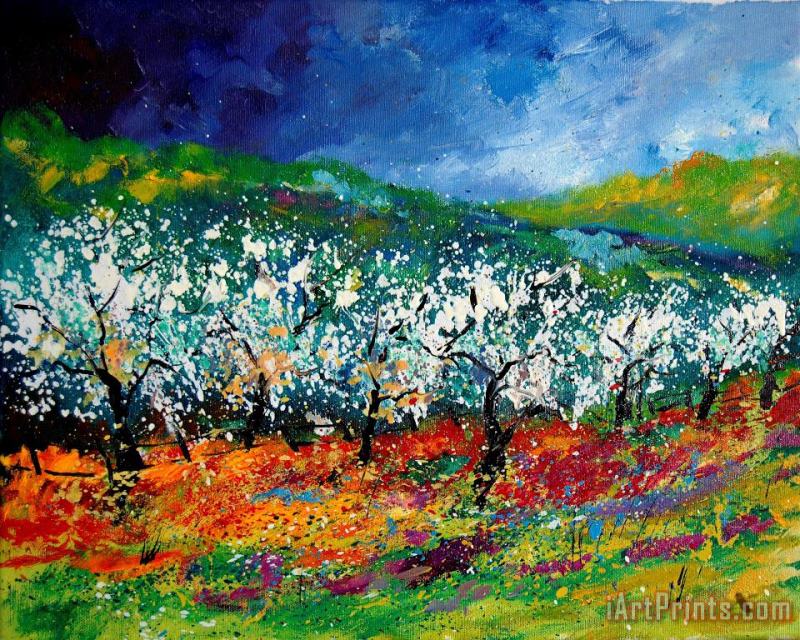 Appletrees 4509070 painting - Pol Ledent Appletrees 4509070 Art Print