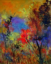 Pol Ledent Autumn Colors painting