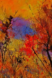 Pol Ledent Autumn Colors painting
