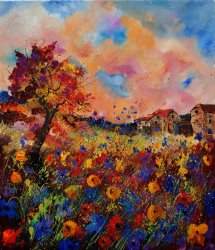 Pol Ledent Autumn Colors painting