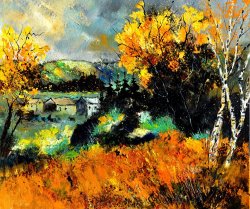 Pol Ledent Autumn in Ardennes 672101 painting