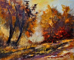 Pol Ledent Autumn In The Wood painting