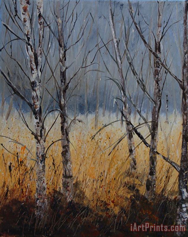 Pol Ledent Birch trees Art Painting