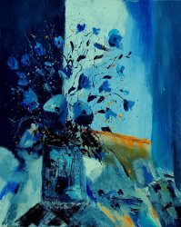 Pol Ledent Blue Bunch 45 painting
