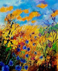 Pol Ledent Blue cornflowers 450408