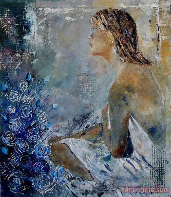 Dreaming Young Girl painting - Pol Ledent Dreaming Young Girl Art Print