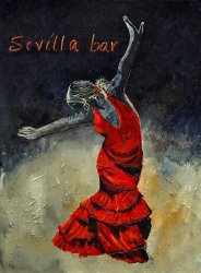 Pol Ledent Flamenco 18 painting