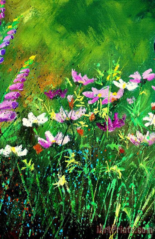 Garden Flowers painting - Pol Ledent Garden Flowers Art Print