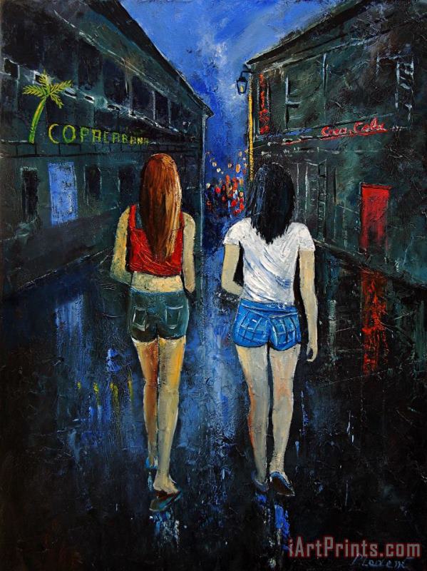 Going out tonight painting - Pol Ledent Going out tonight Art Print
